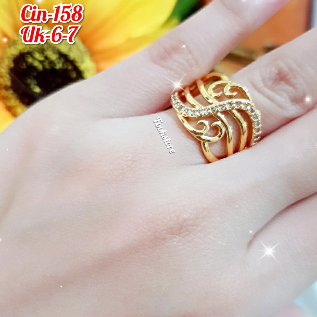 PROMO CINCIN WANITA XUPING GOLD MODEL KOREA