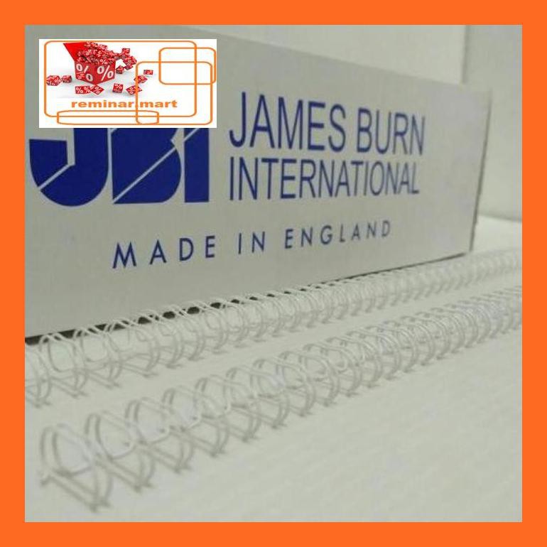 

474Srem Jbi Spiral Kawat A4 3:1 No. 6 (3/8") - Putih (Box Isi 100 Batang) Repjd80E