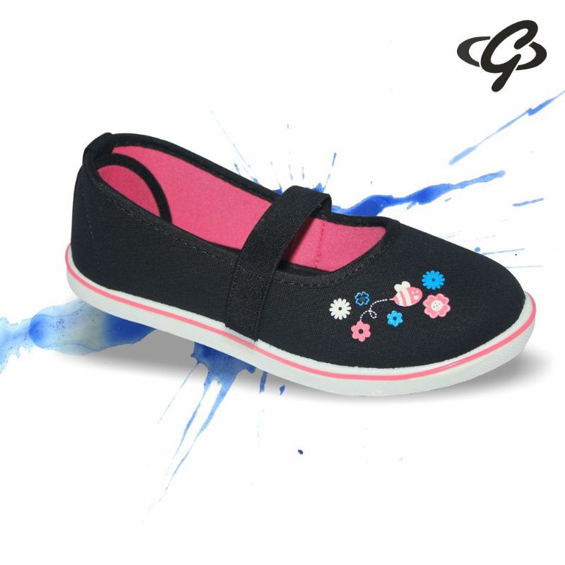 CUCI GUDANG - GALLETTI PRETTY - 26-33 SEPATU SEKOLAH HITAM FLATSHOES ANAK PEREMPUAN CANTIK -GALLETTI PRETTY-