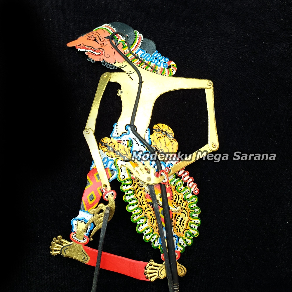 Miniatur Wayang Kulit Kurawa Sengkuni - Mini Caperan Super