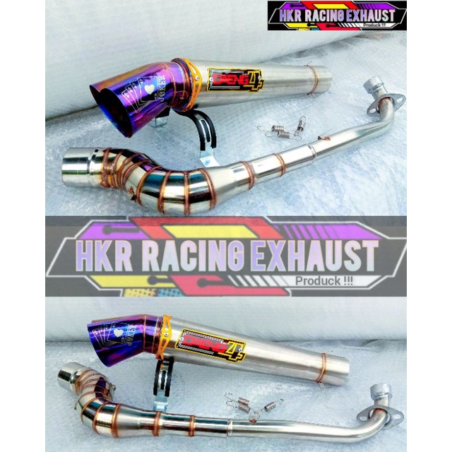 Knalpot Daeng sai4 Corong Love Jupiter Revo Blade supra125 Vega Supra lama dll