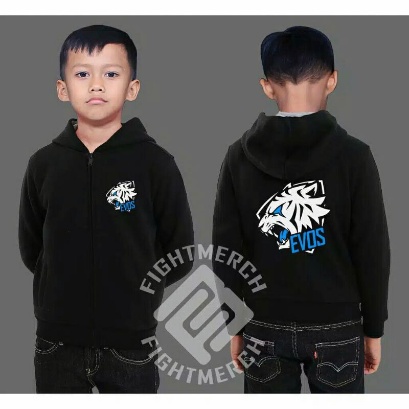 jaket hoodie anak evos esports gaming -tc