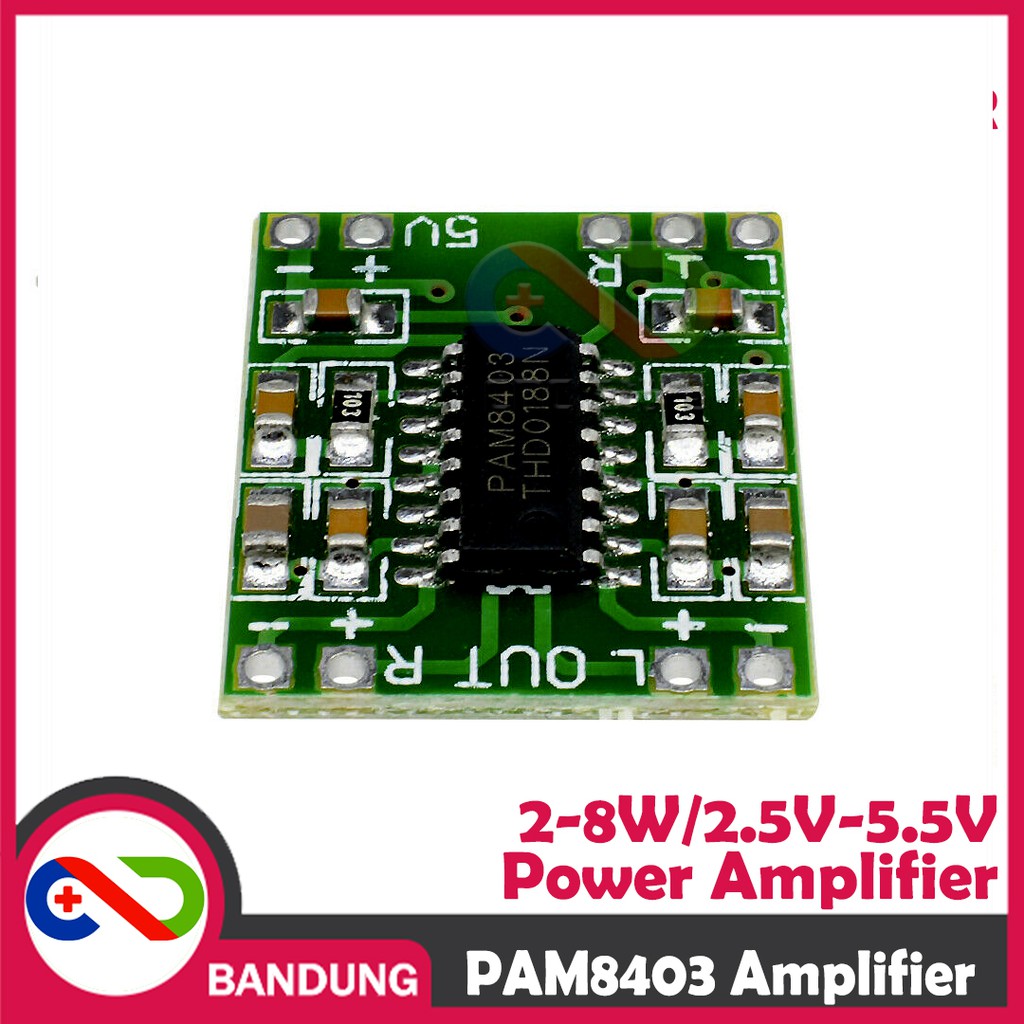 MODULE MINI POWER AMPLIFIER PAM8403 MINI 2-8W SPEAKER 2.5V-5.5V CLASS D