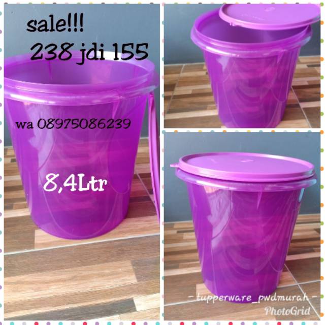 Toples ungu besar tupperware