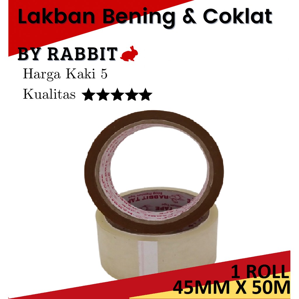 

LAKBAN 2 INCH X 50METER FULL / LAKBAN 45MM 50METER KUALITAS DAIMARU