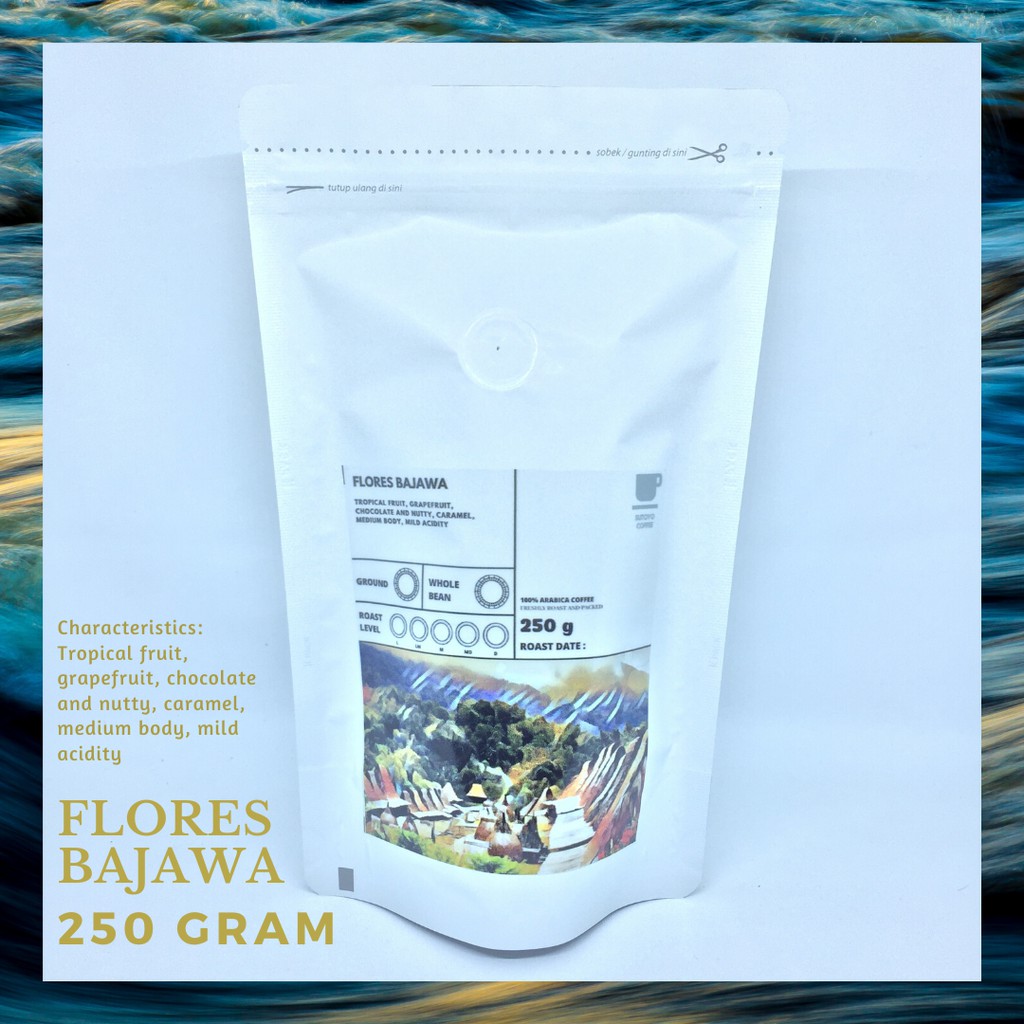 

SUTOYO COFFEE – Kopi Arabika Flores Bajawa 250 Gram by Sutoyo Coffee | Single Origin | Roast Beans