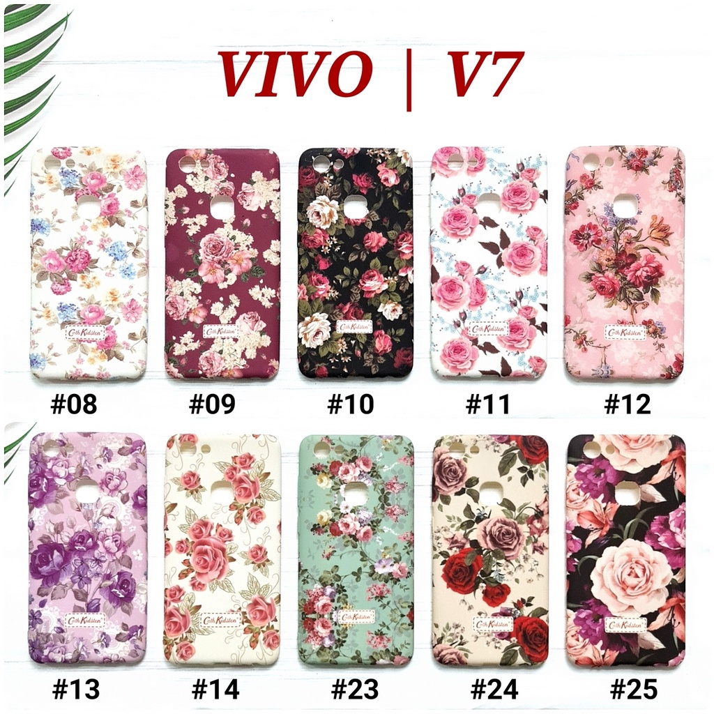 VIVO V5 V5S V5 LITE V5 PLUS V7 V7 PLUS V11 V11I V11 PRO V15 V15 PRO V17 PRO - CK FLOWER Soft Case Glow In The Dark