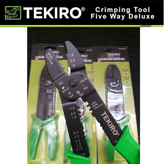 Tekiro Tang Crimping 9 Inch / Tang Skun / Tang Pengupas Kabel / Tang Kabel Lan 9 Inch