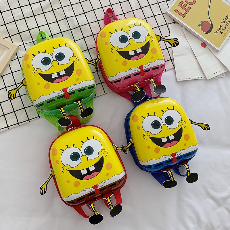 Khatin Tas Ransel Anak Terbaru / Tas karakter Spongebob / Tas Anak Lucu / Back Pack Anak / Tas Import - 468