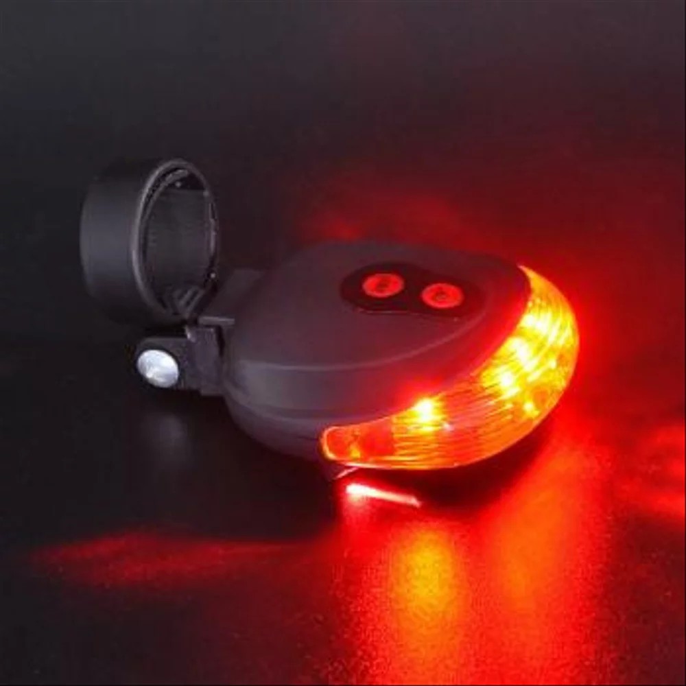 Bicycle Laser Strobe Taillight 5 LED - Lampu LED Sepeda