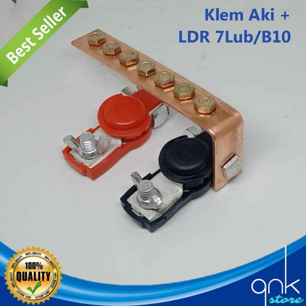 Klem Aki Mobil 1 Set Klem + Plat Tembaga Klem Aki Besar Klem Aki Kecil