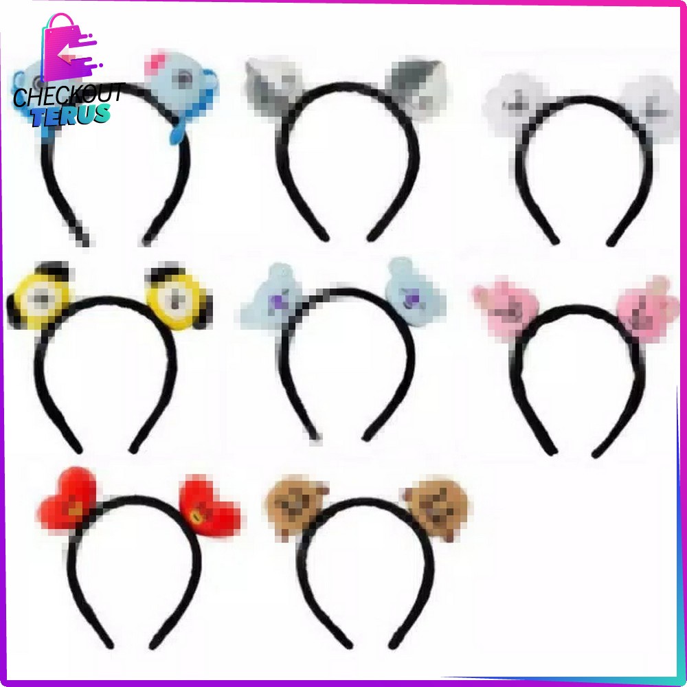 CT C8 Bendo Fashion Wanita Karakter Bangstan Boys Bando Anak Perempuan Headband Accesories Motif Lucu