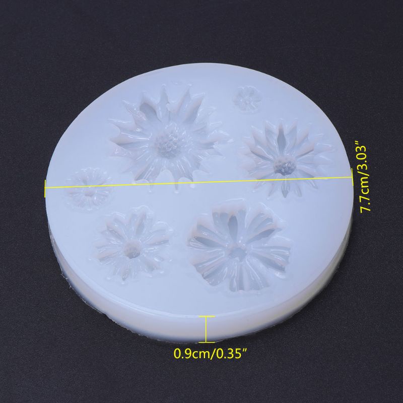 Siy Cetakan Resin Epoxy Bentuk Bunga Bahan Silikon Untuk Membuat Perhiasan Diy