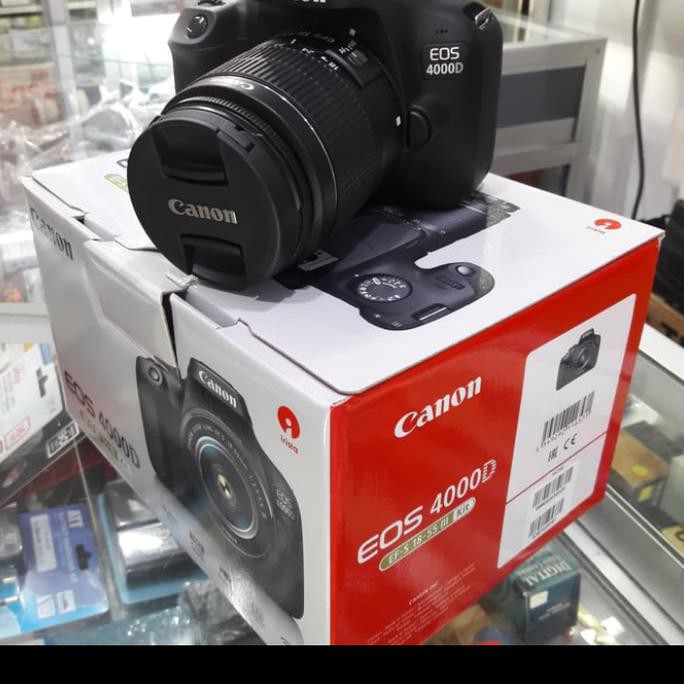 [BISA BAYAR DITEMPAT] KAMERA DSLR CANON EOS 4000D KIT LENSA 18-55 WIFI terbaru kualitas ok PROMO