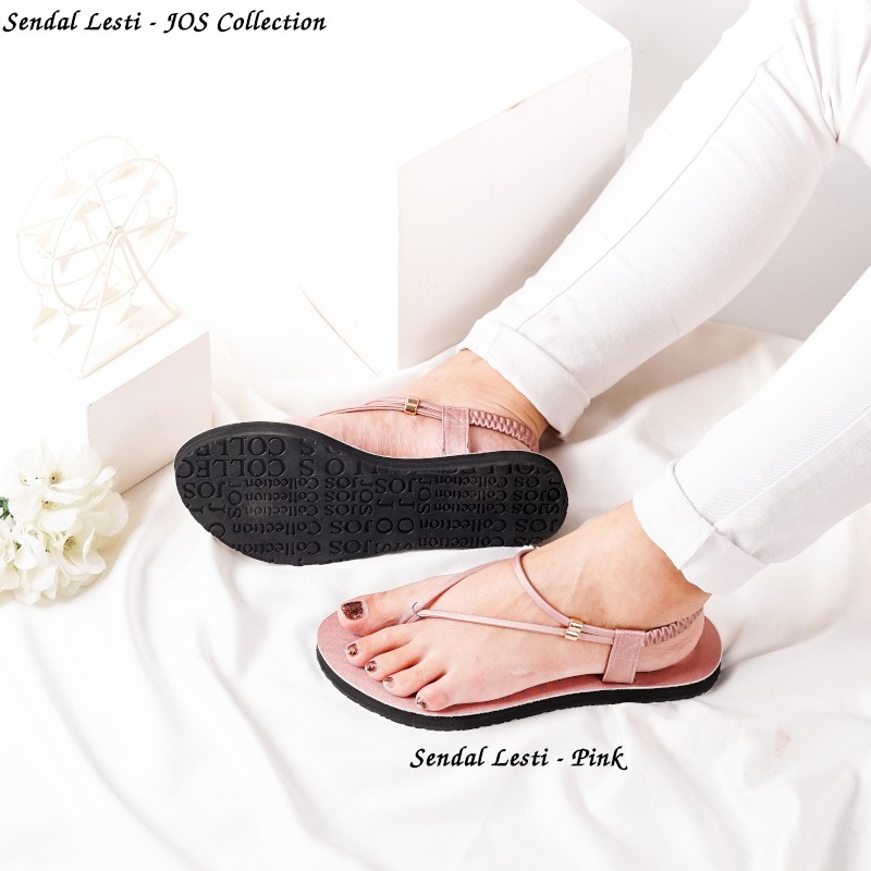 Sandal Wanita Tali Belakang Alas Karet -  Lesti by JOS Collection