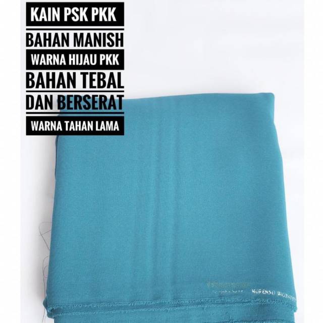 ORIGINAL Bahan baju seragam PKK hijau tosca