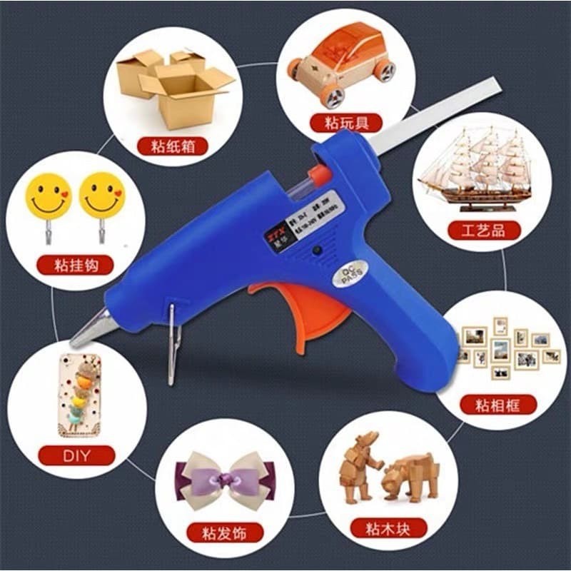 Alat Lem Tembak Glue Gun 20W Lem Bakar Cair/Lem Lilin