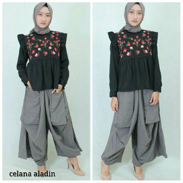  Rok  celana  rocella pants celana  aladin kulot jumbo 