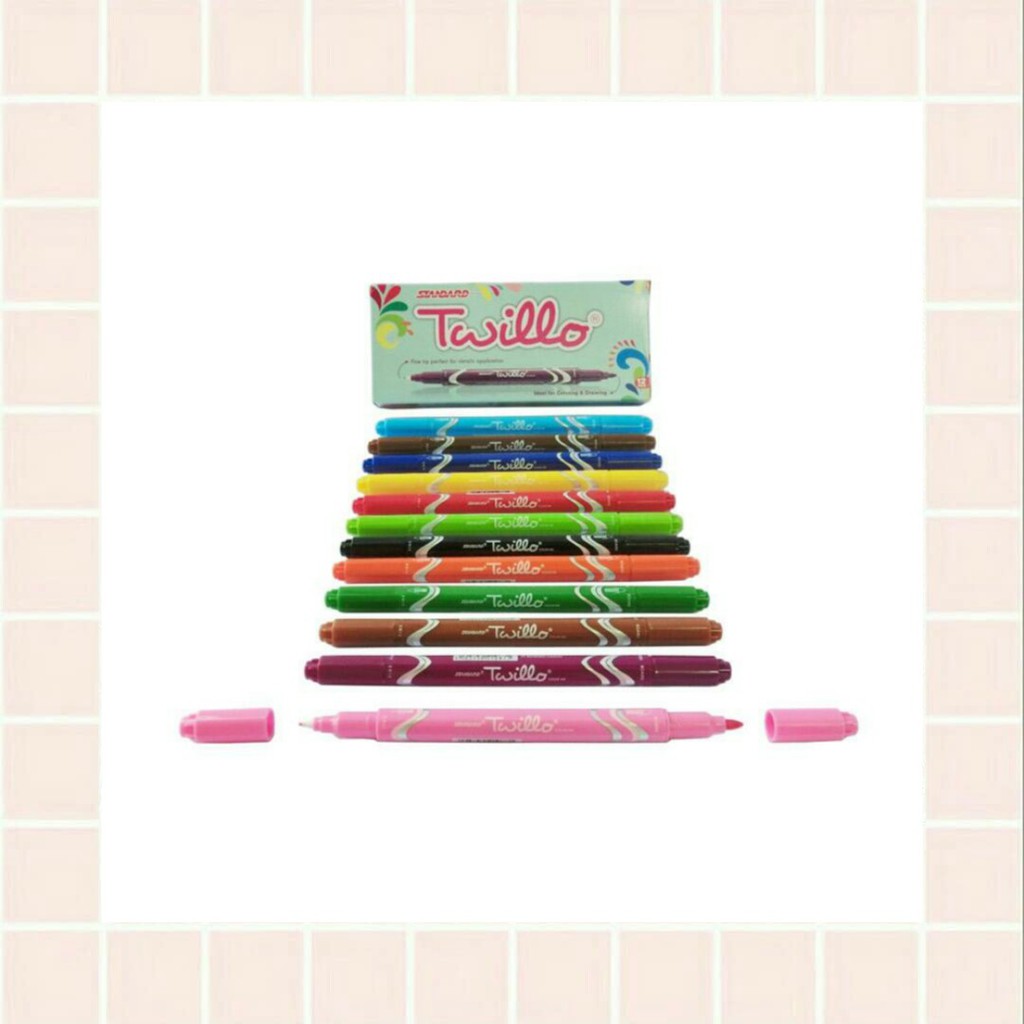 

SPIDOL WARNA WARNI STANDARD TWILLO MARKER