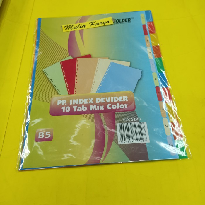 

Nikmati Devider B5 10 Bagian Bahan Plastik Index Devider 10 Tab 1 Sd 10 Trendi
