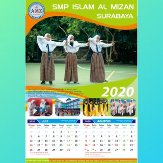 Desain Kalender Sekolah Kantor Perusahaan dll Shopee 