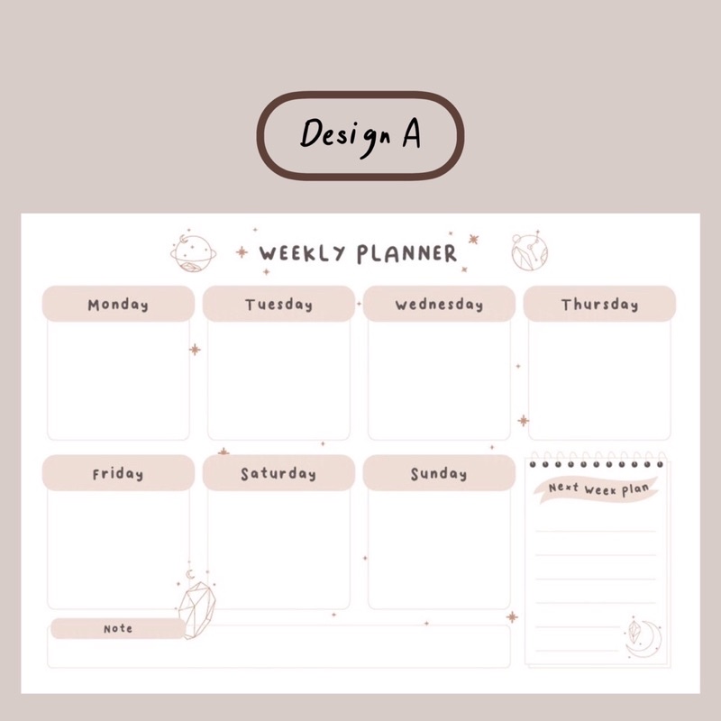 

Vooira Weekly Planner Kertas Jurnal [ Size B5 ]