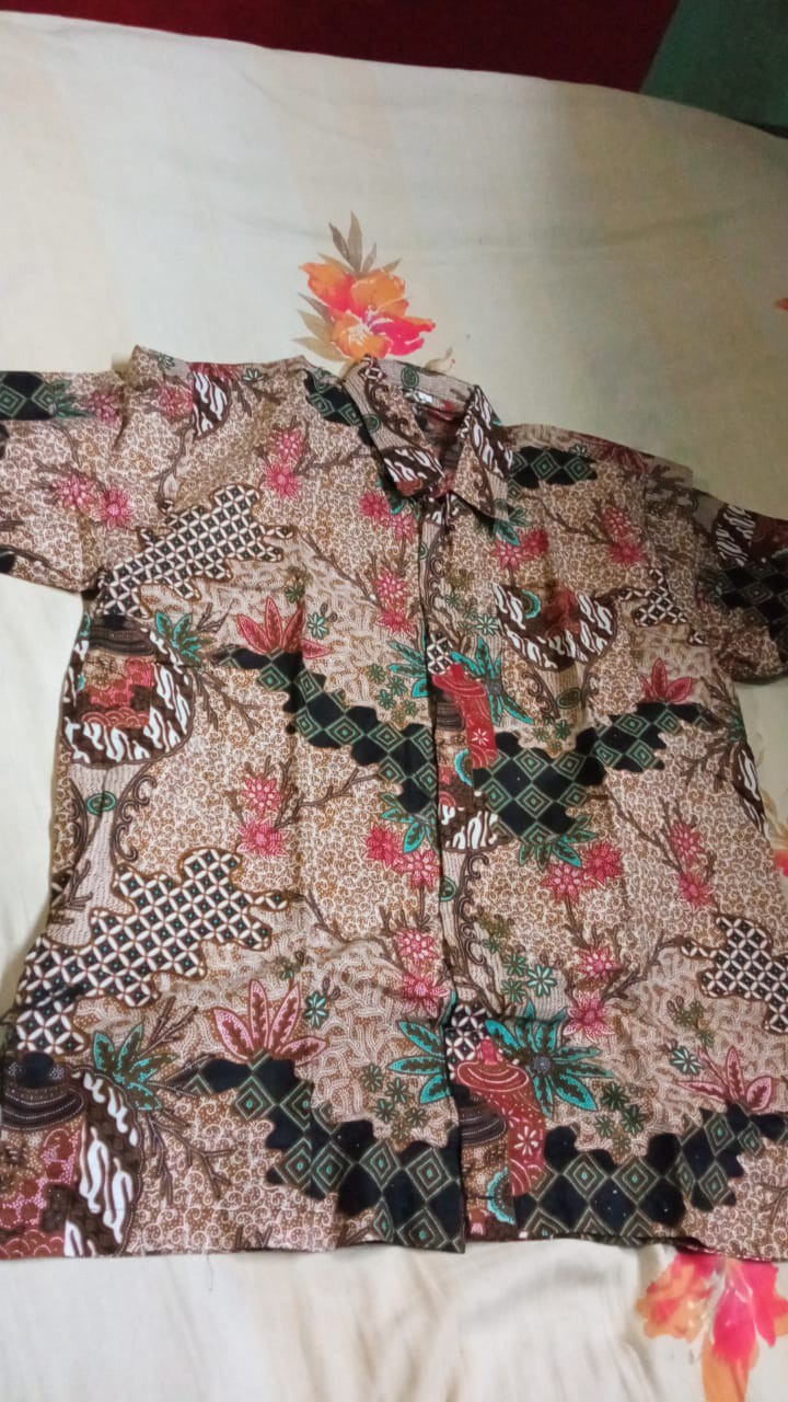 Size M L Xl Xxl Xxxl Baju Batik Pria Lengan Panjang - Baju Atasan Batik Modern