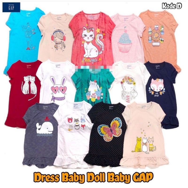 Dress Baby Doll GAP 1-5 tahun Dress Anak Lucu