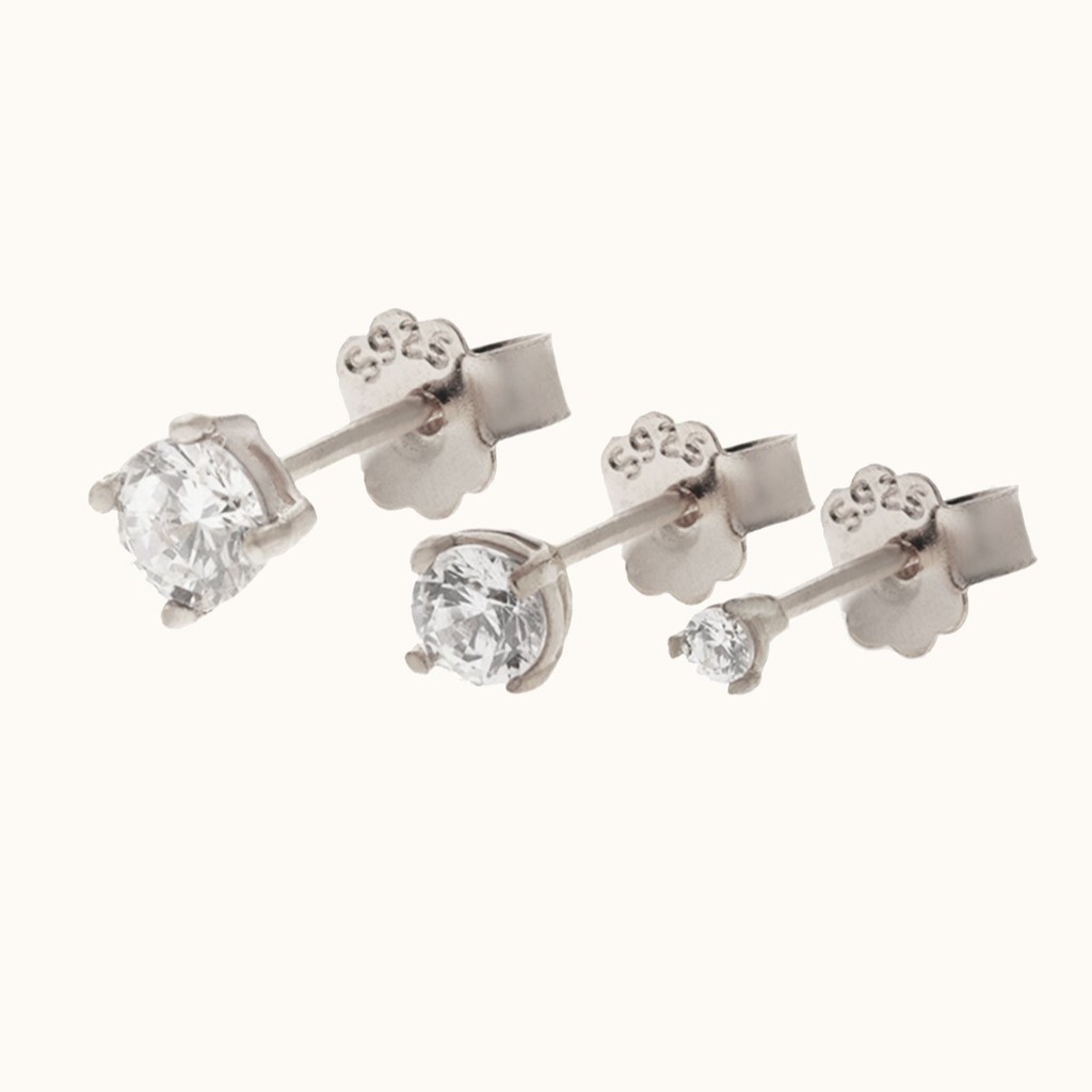 Seraphina Stud Earrings - Anting Zirconia Swarovski Sepasang - LOULOUROSE