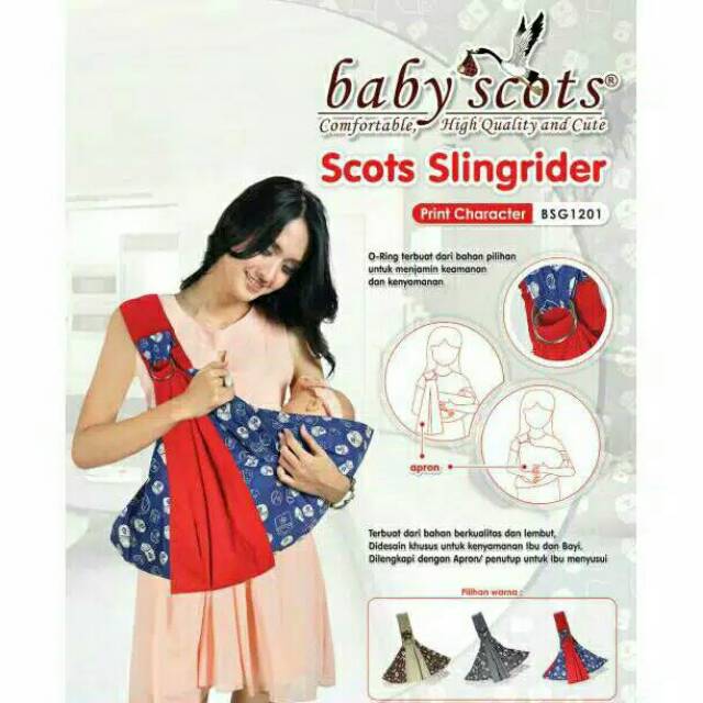 Scots Baby Slingrider Print Character (BSG1201)