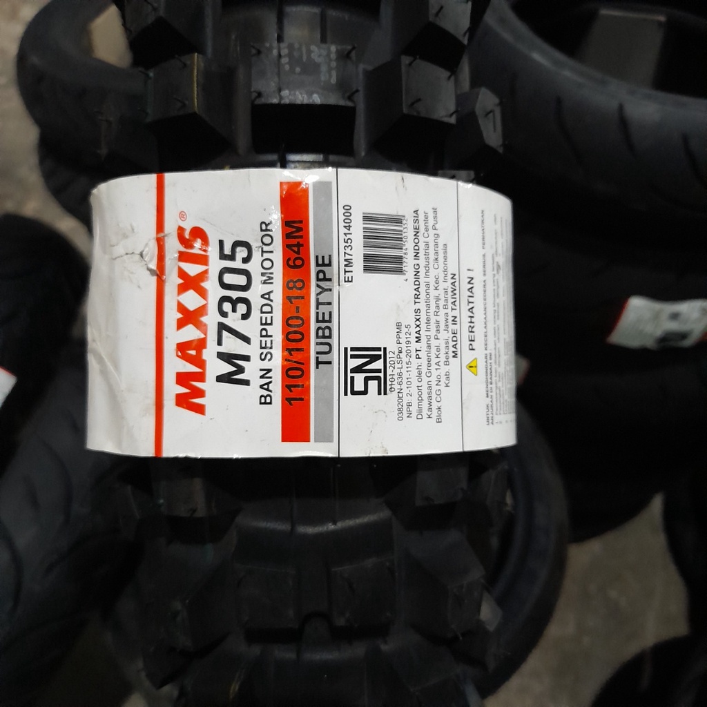 Ban motor trail Maxxis M7305 110 100 18 tubetype