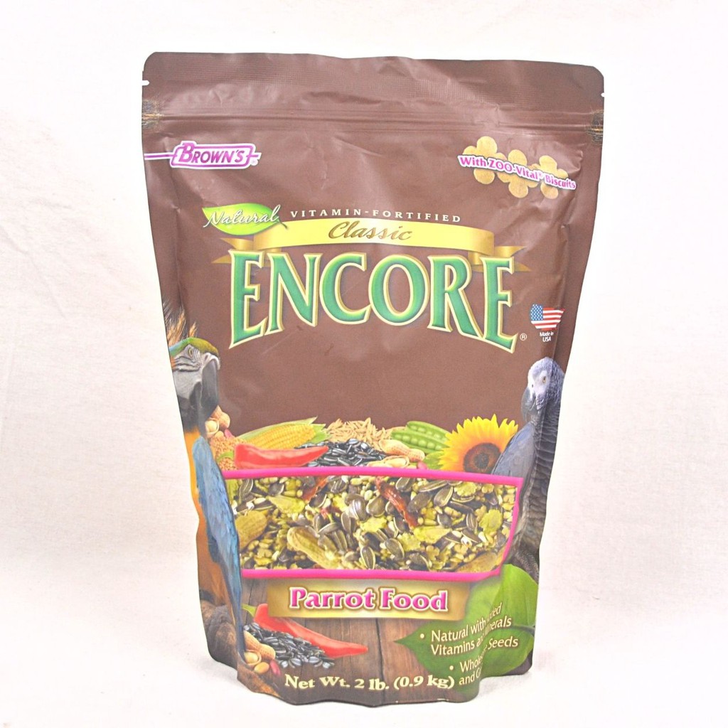 BROWNS Makanan Burung Encore Classic Parrot 900gr