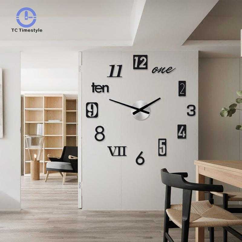 Jam Dinding 3D DIY Wall Clock Quartz Creative Design 100cm - MRCW26-5