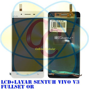 LCD+Layar Sentuh Vivo V3 Fullset Ori