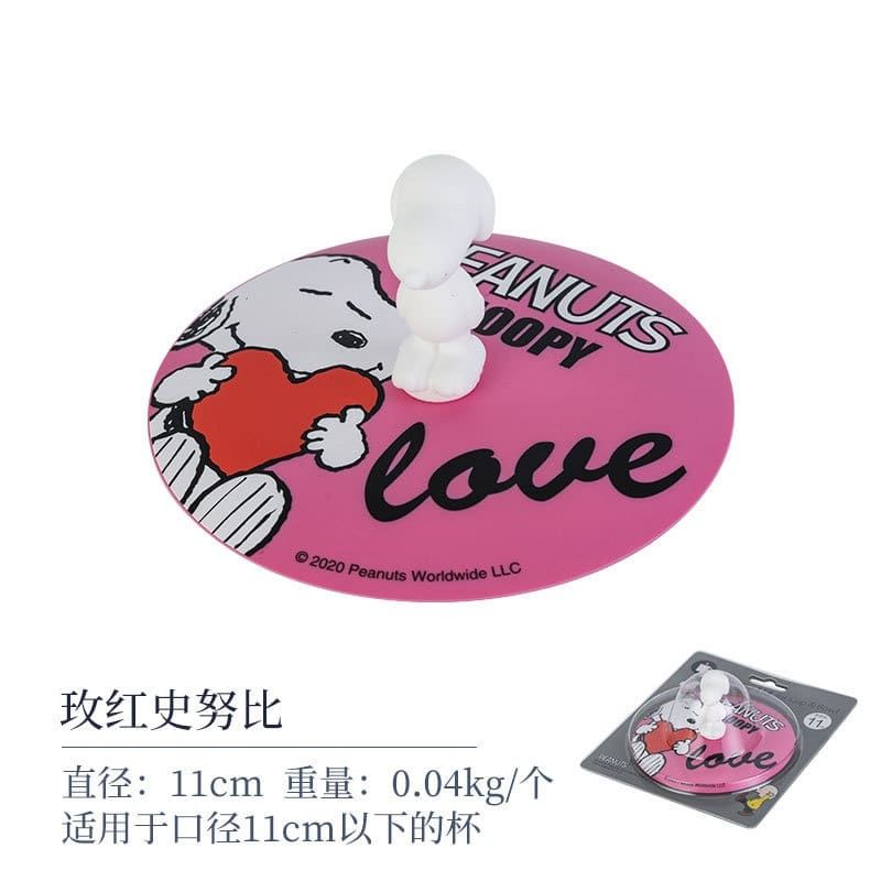 Silicone cup tutup gelas snoopy