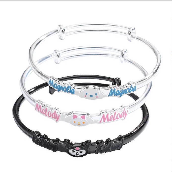 Gelang 925 Silver Adjustable Desain Hello Kitty Untuk Wanita