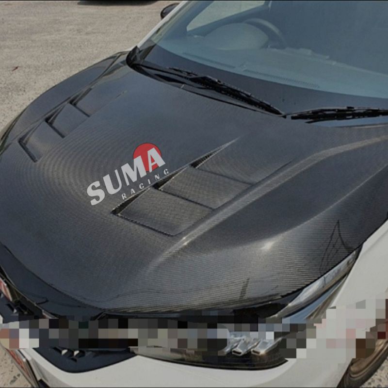 HOOD KAP MESIN CITY HATCHBACK TYPE R CARBON KEVLAR