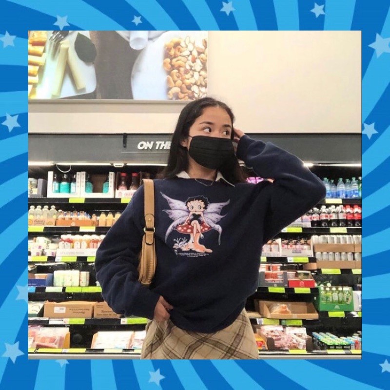 betty boop fairy crewneck - y2k - betty boop