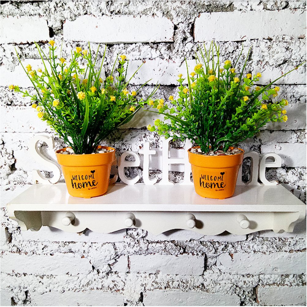 bunga plastik artificial rumput sintetis dekorasi rumah