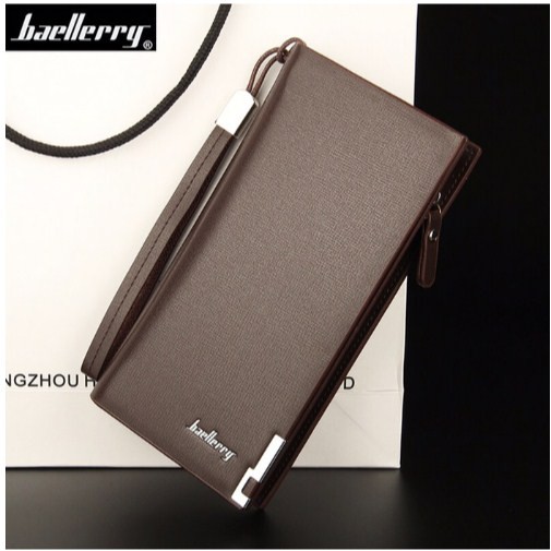 Dompet Panjang Lipat Dompet Kulit Pria Wanita Original Baellerry SW002 - Hitam