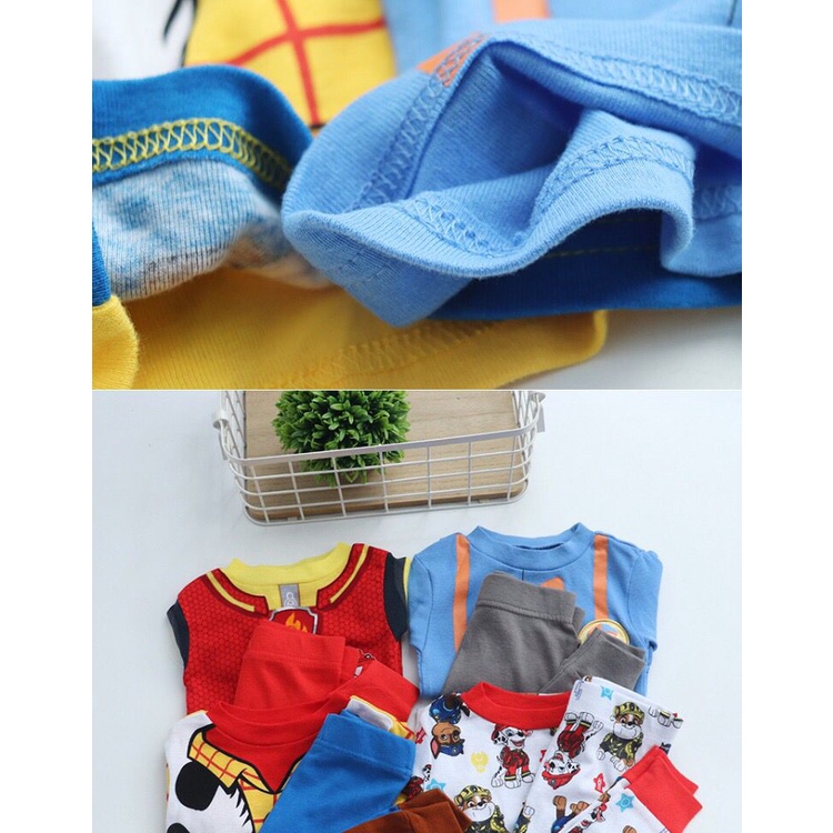 BAJU PIYAMA WOODY TOY STORY BUZZ BALITA BAYI ANAK KOSTUM IMPOR LEMBUT