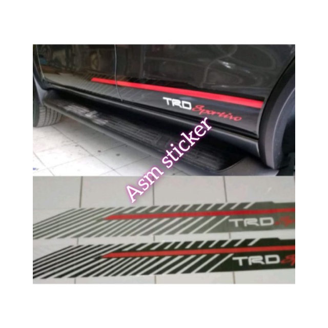 List body stiker TRD Fortuner VRZ / stiker TRD Fortuner VRZ tahun 2016-2021