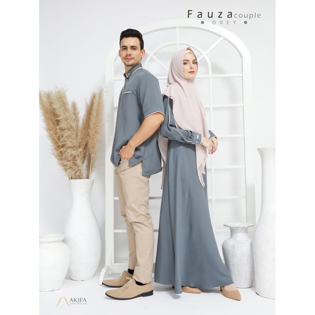 GAMIS SYARI COUPLE FAUZA BY AKIFA