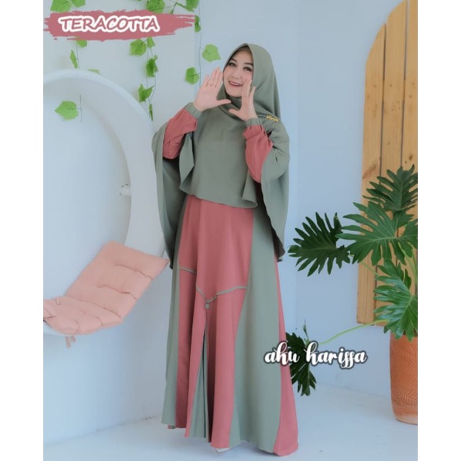 GAMIS SET MAYZA SYARI ORI AKU KARISSA ITYCREPE BEST SELLER