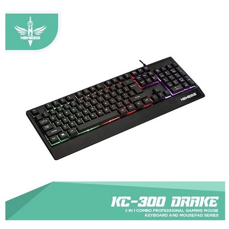 ITSTORE Keyboard Gaming NYK KC300 DRAKE Anti Ghosting / Keyboard + Mouse + Mousepad