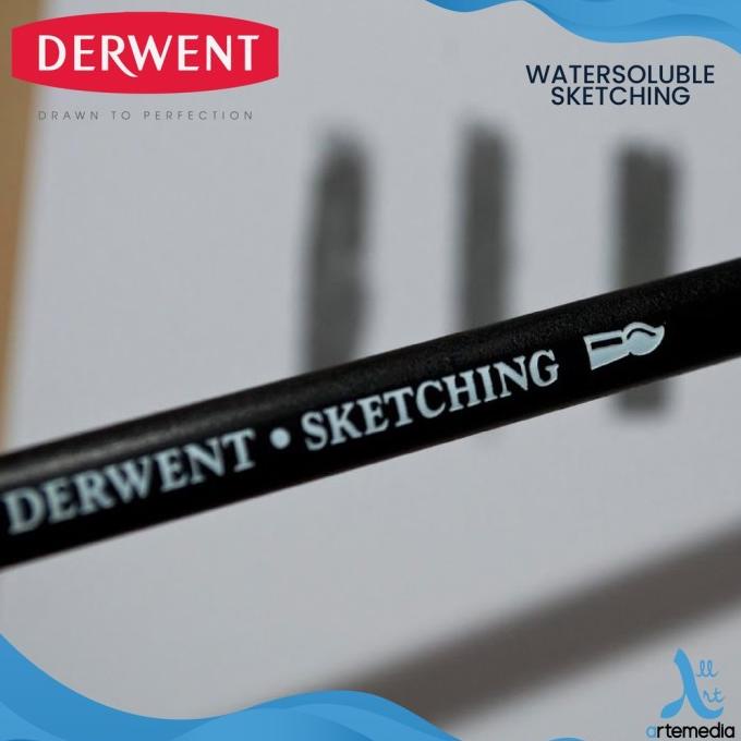 

PENSIL GAMBAR DERWENT SKETCHING WATERSOLUBLE PENCIL 6 METAL TIN FVD643621