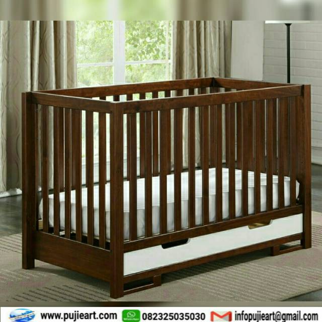 Box Bayi Kayu Minimalis, Tempat Tidur Anak Bayi Murah, Kasur Sorong Anak Perempuan,Ranjang Anak Cewe