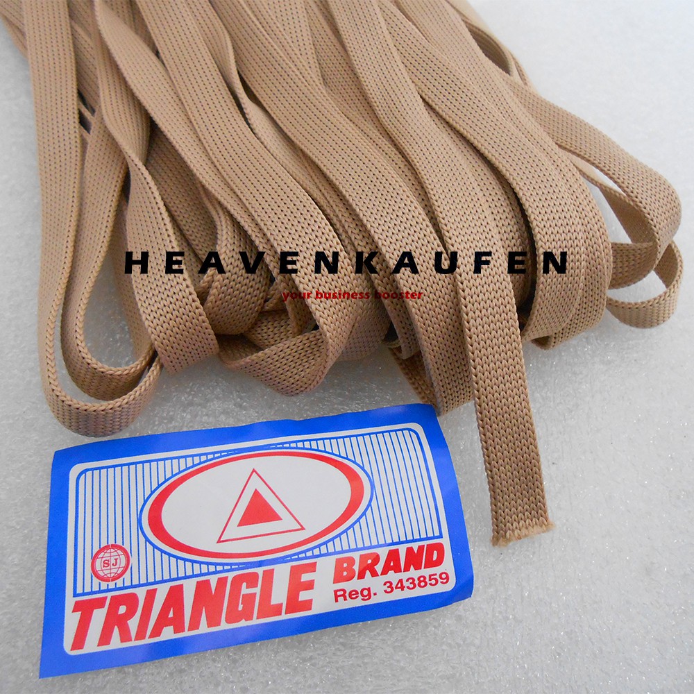 Tali Lebar 1 cm Warna Cream Untuk Tali Hoodie Jaket Jumper Lanyard Dll Meteran