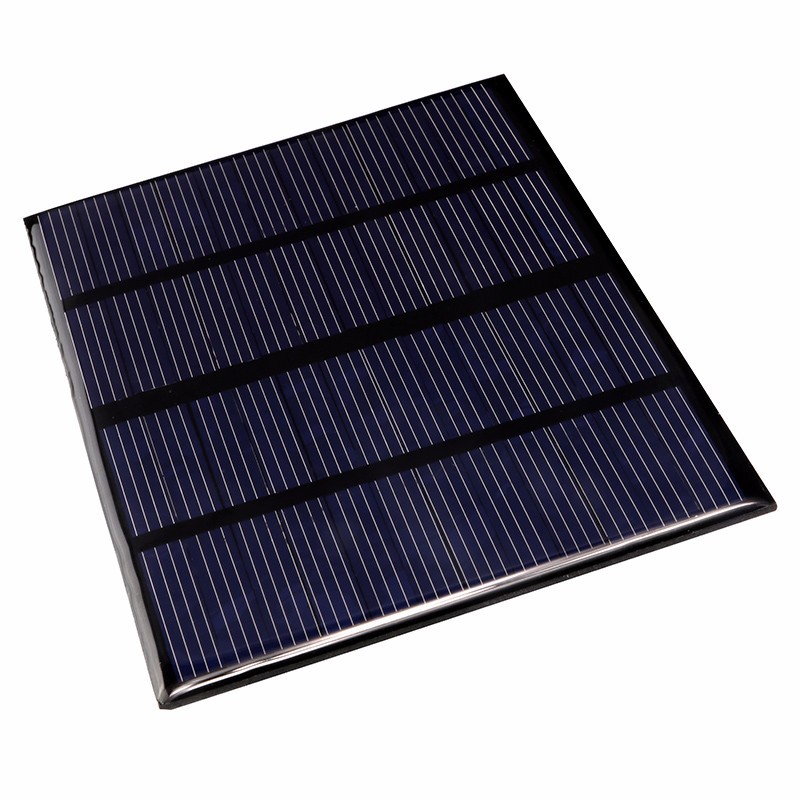 DIY Mini Star Solar Panel 12V 1.5W - CNC85X115-18 - Black