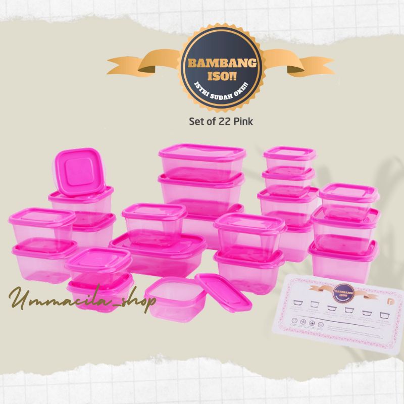 Ummacila Shop Dusdusan Bambang Iso Istri Sudah Oke Pink set of 22